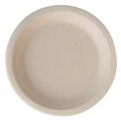 EGreen Eco-Fibre Compostable Wheat Round Plates 180mm (Pack Of 1000) - FN201