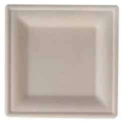 EGreen Eco-Fibre Compostable Wheat Square Plates 200mm (Pack Of 500) - FN204