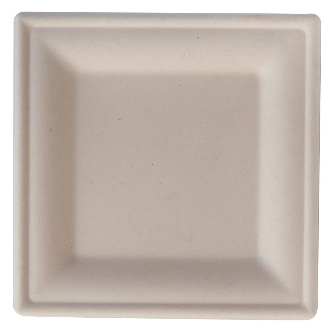 EGreen Eco-Fibre Compostable Wheat Square Plates 200mm (Pack Of 500) - FN204 1 EGreen Eco-Fibre Compostable Wheat Square Plates 200mm (Pack Of 500) - FN204