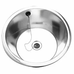 Franke Rimmed Edge Round Inset Sink Bowl 380dia X 160mm - CD986