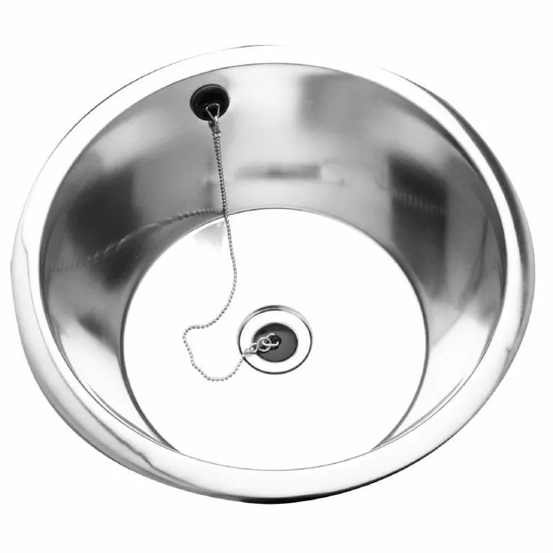 Franke Rimmed Edge Round Inset Sink Bowl 380dia X 160mm - CD986 1 Franke Rimmed Edge Round Inset Sink Bowl 380dia X 160mm - CD986