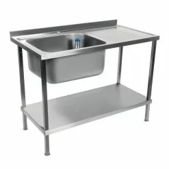 Holmes® Holmes Fully Assembled Stainless Steel Sink Right Hand Drainer 1000mm - DR380