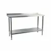 Holmes® Holmes Stainless Steel Wall Table With Upstand 1200mm - DR022
