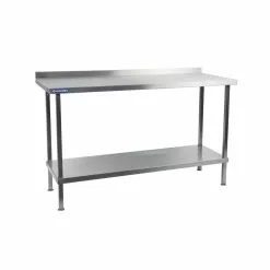 Holmes® Holmes Stainless Steel Wall Table With Upstand 1200mm - DR029