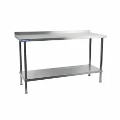 Holmes® Holmes Stainless Steel Wall Table With Upstand 1500mm - DR023