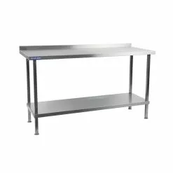 Holmes® Holmes Stainless Steel Wall Table With Upstand 1800mm - DR024