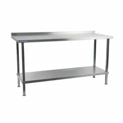 Holmes® Holmes Stainless Steel Wall Table With Upstand 2100mm - DR025