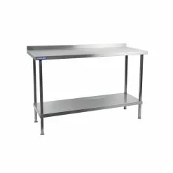 Holmes® Holmes Stainless Steel Wall Table With Upstand 900mm - DR021