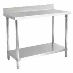 IMettos Stainless Steel Table With Backsplash Width 1200mm - 141008 -Food & Catering Disposables Sales imettos stainless steel table with backsplash width 1200mm 141008 157565 p5B25D