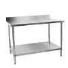 IMettos Stainless Steel Table With Backsplash Width 900mm - 141007