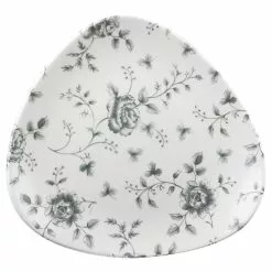 Churchill Lotus Triangle Plate 9 Inch (12 Pack) - BI775