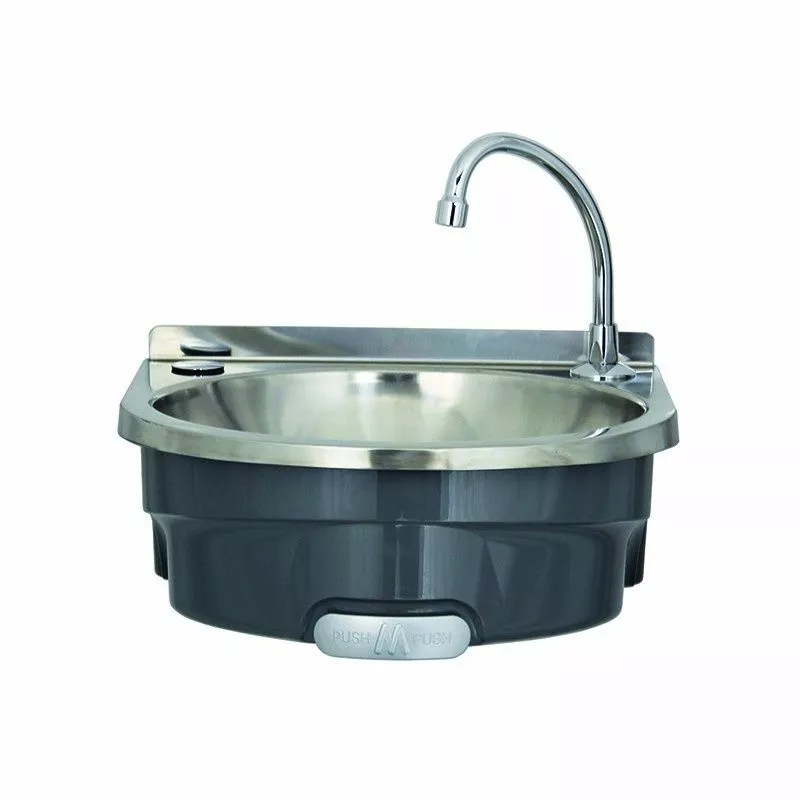 Mechline BasiX BSX-400-KVS-T Hand Wash Station With 'Push-Front' Hands-Free Mechanical Operation 1 Mechline BasiX BSX-400-KVS-T Hand Wash Station With 'Push-Front' Hands-Free Mechanical Operation