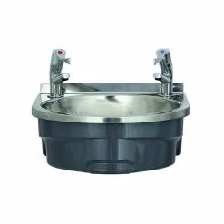 Mechline BasiX BSX-400-TX-BL Hand Wash Station With A Pair Of AquaTechnix Lever Taps