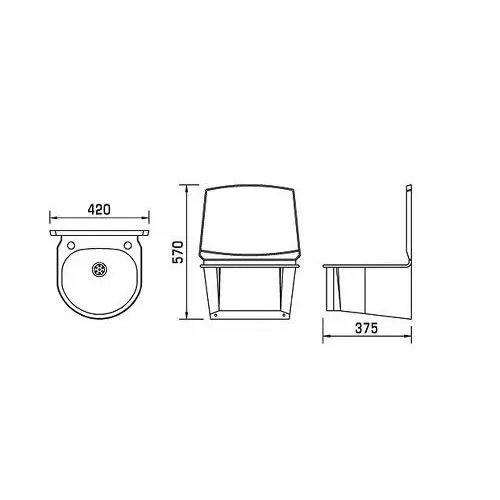 Mechline Basix Hands Free Wash Basin Stainless Steel With Sensor Tempomatic Tap WS6-NT 2 Mechline Basix Hands Free Wash Basin Stainless Steel With Sensor Tempomatic Tap WS6-NT - Image 2