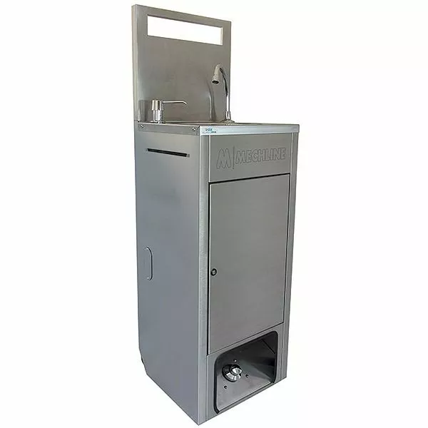 Mechline BaSix Stainless Steel Mobile Hand Wash Station - BSX-MHB-HCW 1 Mechline BaSix Stainless Steel Mobile Hand Wash Station - BSX-MHB-HCW