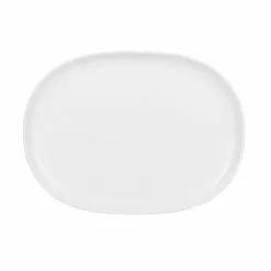 Churchill Moonstone Plate Oval White 35.5cm (6 Pack) - BD640