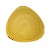 Churchill Mustard Seed Yellow Triangle Plate 31.1cm (6 Pack) - BH657MU