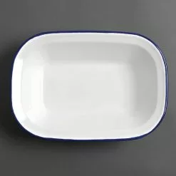 Olympia Enamel Dishes Rectangular 280 X 190mm (Pack Of 6) - GM510