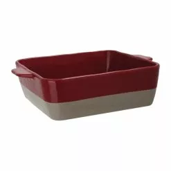 Olympia Red And Taupe Ceramic Roasting Dish 4.2Ltr - DB527
