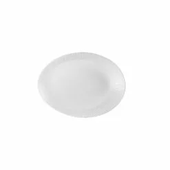 Churchill Orb Bamboo Oval Plate 34.6 X 26.3 X 5cm White (12 Pack) - BH293