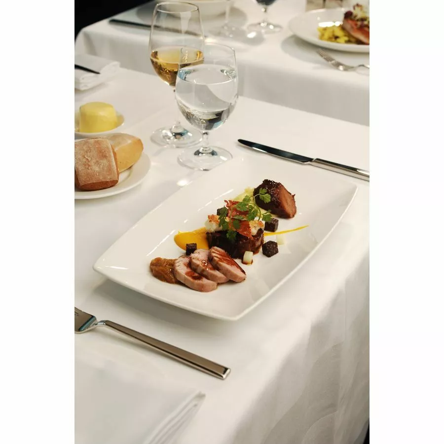 Elia Orientix Rectangular Plate - White 18.5 X 31cm (4 Pack) - B3154 2 Elia Orientix Rectangular Plate - White 18.5 X 31cm (4 Pack) - B3154 - Image 2