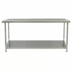 Parry Fully Welded Stainless Steel Centre Table With Undershelf 1500x600mm - DC595