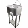 Parry Stainless Steel Freestanding Knee Operated Hand Basin - CWBKNEES