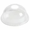 Plastico Domed Lids With Hole 77mm (Pack Of 1000) - DE134