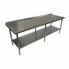 Empire Premium Stainless Steel Wall Prep Table 2100mm Wide With Upstand - P-SSWT-210