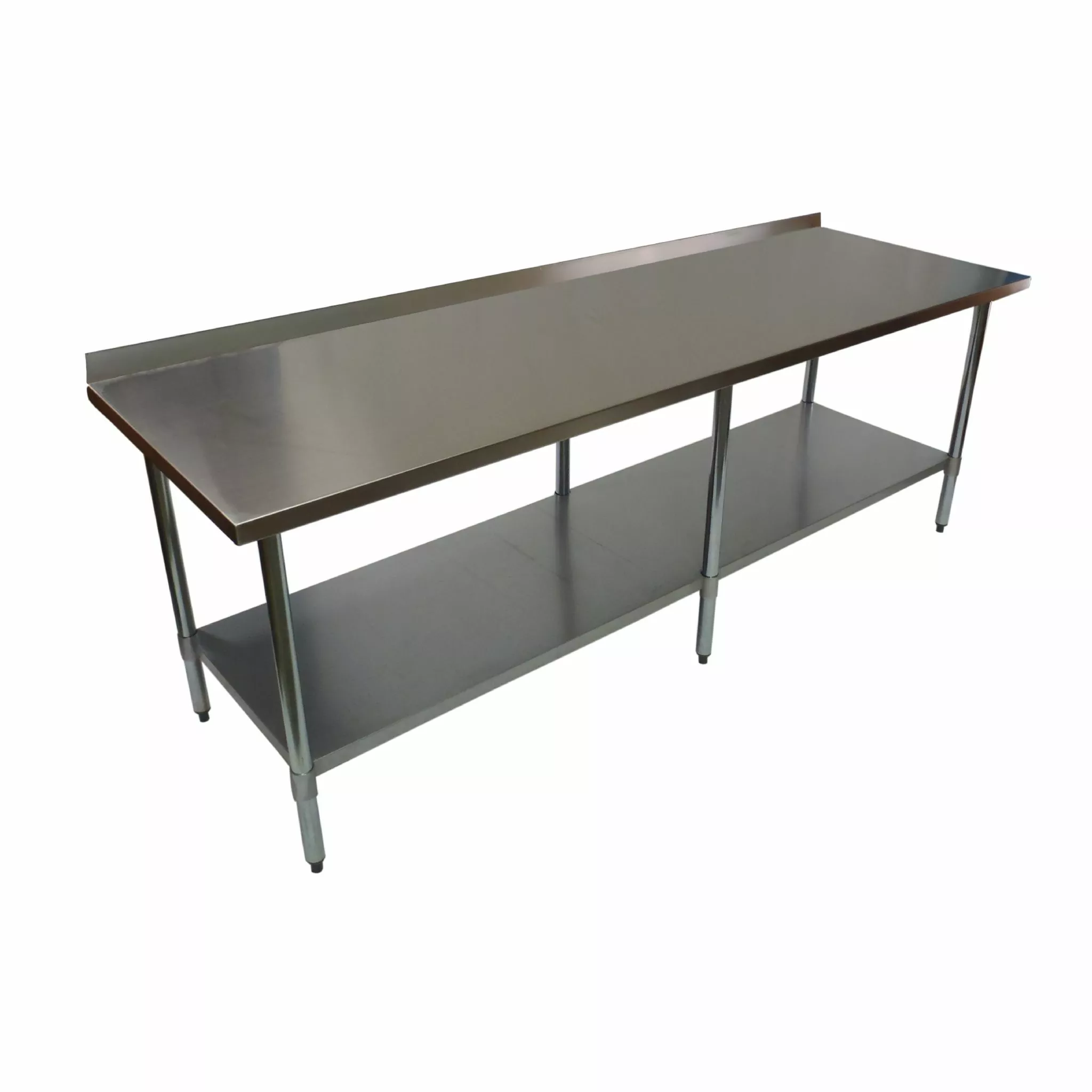 Empire Premium Stainless Steel Wall Prep Table 2100mm Wide With Upstand - P-SSWT-210 1 Empire Premium Stainless Steel Wall Prep Table 2100mm Wide With Upstand - P-SSWT-210