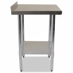 Empire Premium Stainless Steel Wall Prep Table 600mm Wide With Upstand - P-SSWT-60 -Food & Catering Disposables Sales premium stainless steel wall table 600mm 31132 p5B25D