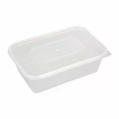 *Non-Branded Premium Takeaway Food Containers With Lid 650ml / 23oz (Pack Of 250) - FC091