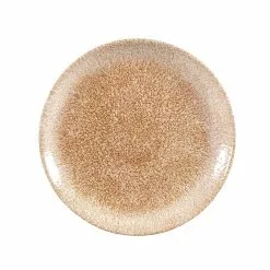 Churchill Raku Garnet Orange Coupe Plate (12 Pack) - BK081