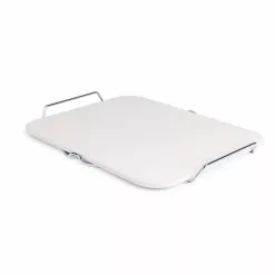 *Non-Branded Rectangular Pizza Stone With Metal Serving Rack - CL713