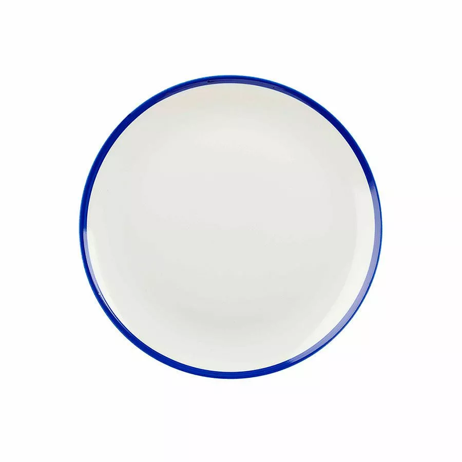 Churchill Retro Blue Coupe Plate 10.25 Inch 26cm (12 Pack) - BG148 1 Churchill Retro Blue Coupe Plate 10.25 Inch 26cm (12 Pack) - BG148