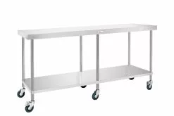 Simply Stainless Centre Table With Castors 2100mm - SS032100