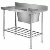 Simply Stainless Dishwash Table & Sink - SS081650L