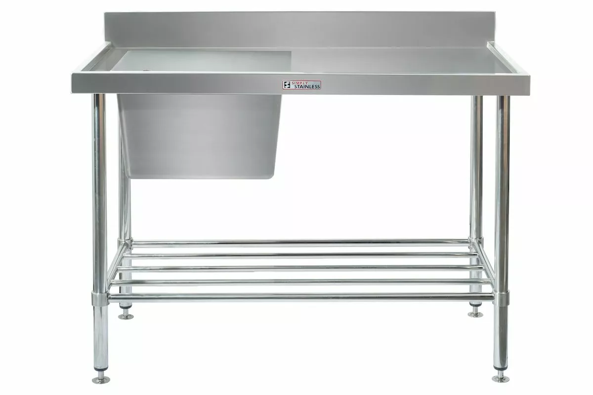 Simply Stainless Single Left Bowl Sink - SS051500L 1 Simply Stainless Single Left Bowl Sink - SS051500L