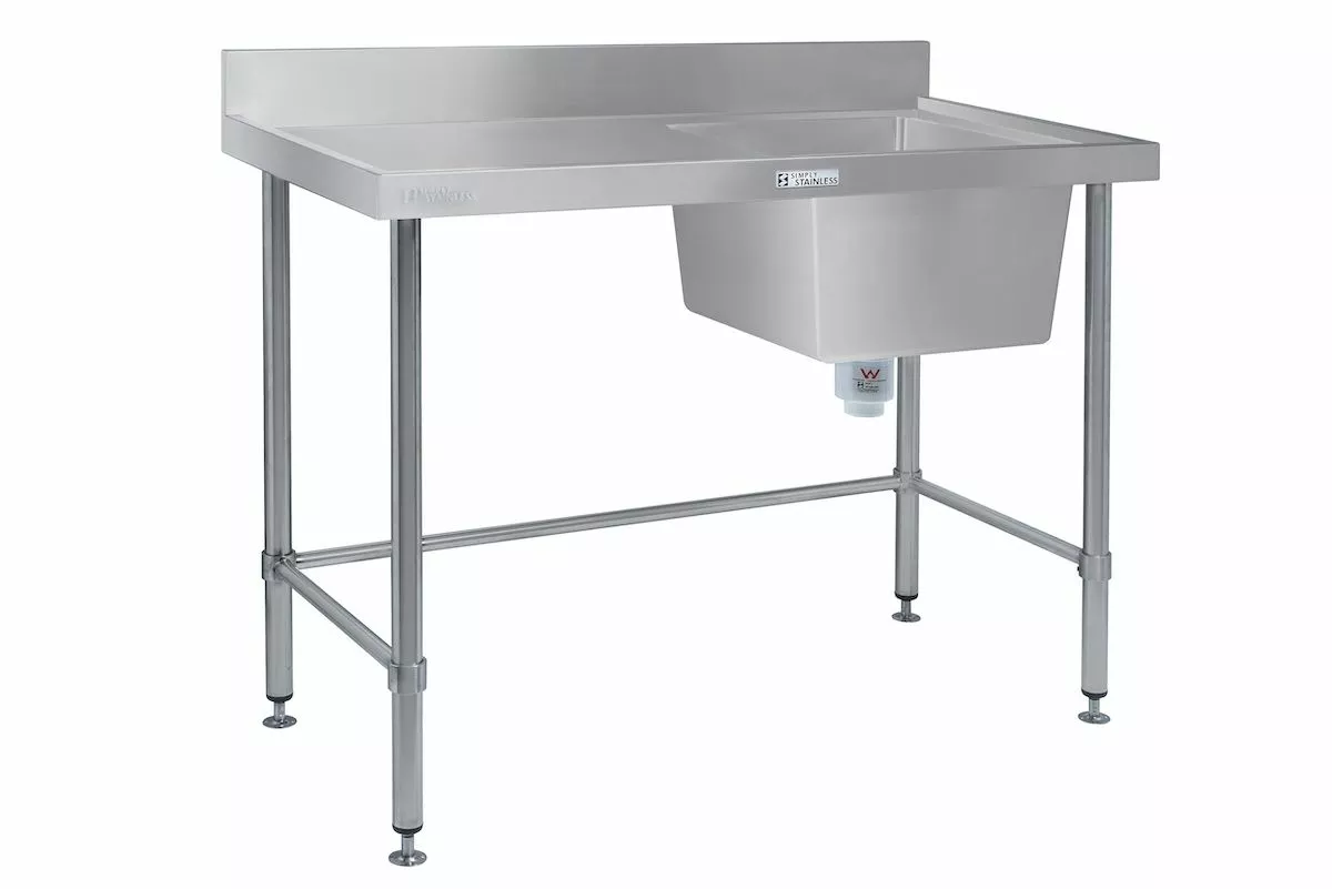 Simply Stainless Single Right Bowl Sink - SS052100R 1 Simply Stainless Single Right Bowl Sink - SS052100R