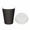 Special Offer Fiesta Black 225ml Hot Cups And White Lids (Pack Of 1000) - SA435