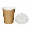 Special Offer Fiesta Brown 225ml Hot Cups And White Lids (Pack Of 1000) - SA434