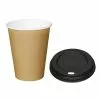 Special Offer Fiesta Brown 340ml Hot Cups And Black Lids (Pack Of 1000) - SA432