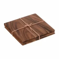 T&G Woodware Square Acacia Table Mat (Pack Of 4) - DL134