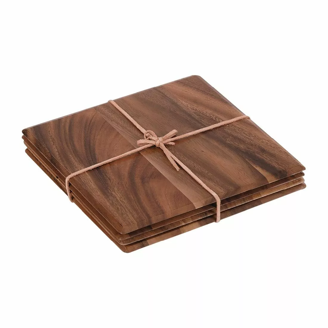 T&G Woodware Square Acacia Table Mat (Pack Of 4) - DL134 1 T&G Woodware Square Acacia Table Mat (Pack Of 4) - DL134