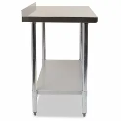 Empire Stainless Steel Wall Prep Table 1500mm Wide With Upstand - SSWT-150 -Food & Catering Disposables Sales stainless steel wall table 1.5m 201 p5B25D