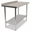 Empire Stainless Steel Wall Prep Table 1800mm Wide With Upstand - SSWT-180