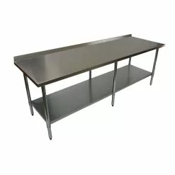 Empire Stainless Steel Wall Prep Table 2100mm Wide With Upstand - SSWT-210