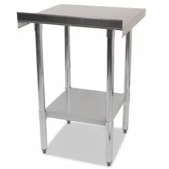 Empire Stainless Steel Wall Prep Table 600mm Wide With Upstand - SSWT-60 -Food & Catering Disposables Sales stainless steel wall table 600mm 228 p5B25D