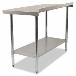 Empire Stainless Steel Wall Prep Table 900mm Wide With Upstand - SSWT-90 -Food & Catering Disposables Sales stainless steel wall table 900mm 199 p5B25D