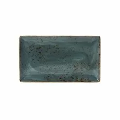 Steelite Craft Rectangular Three Plate Blue (6 Pack) - BE625BL